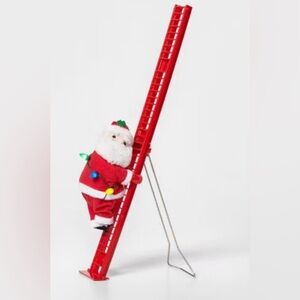 New 17" Battery Operated Climbing Santa Decorative Christmas Figurine Wondershop